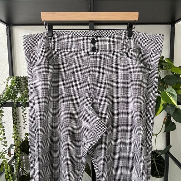 New Torrid Black and White Houndstooth Pants - Size 22R - Picture 2 of 5